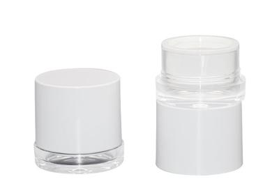 China Recyclable Material Face Cream Jar Full Electroplating Process 50g for sale