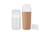 China 15ml/30ml Customized Color Airless Bottle with Two Double Tubes Skin Care Cosmetic PP Packaging UKA05 for sale