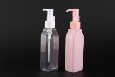 China DHC Same Type Makeup Remover Bottle 120ML For Oil , PET Pump Bottle With Dispenser UKOB09 for sale