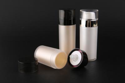 China UKMS36 30ml-50ml Double Layer PMMA Cosmetic Airless Bottle For Essence Eye Cream Airless Bottle For Men Cosmetic for sale