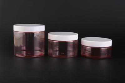 China UKC49 Large Capacity 200ml 300ml 500ml PET Empty Cosmetic Jar Plastic Cosmetic Packaging for sale