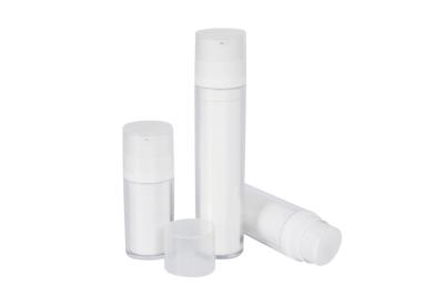 China Cylinder Acrylic Matte Airless Vacuum Pump Bottle Lotion Container Cosmetic Bottle for sale