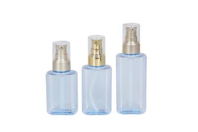 China Luxury 100ml 120ml 150ml Cosmetic PET Plastic Lotion Bottle With Pump UKL05 for sale