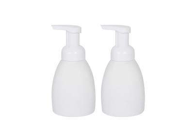 China Oval White PET 8.5oz Foam Soap Dispenser Bottles 250ml Capacity for sale