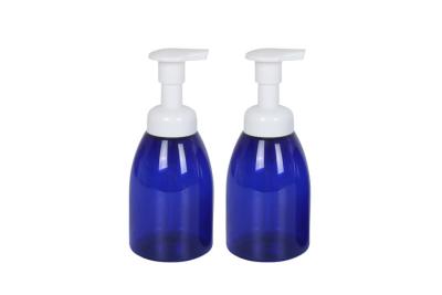 China Dark Blue PET Foam Hair Care Bottle Pump Bottle 350ml For Skincare Packaging Soap for sale