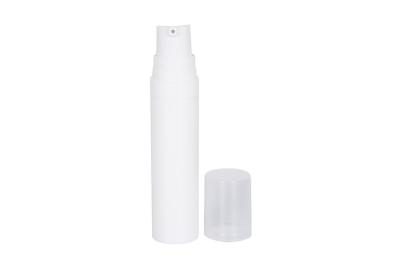 China PP 5ml 8ml 10ml Trial Lotion White Airless Bottle Mini Cosmetic Containers Packaging For Travelling for sale