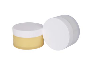 China 100g PP Custom Color Od 80mm Cream Jar Containers With Plastic Scraper Packaging for sale