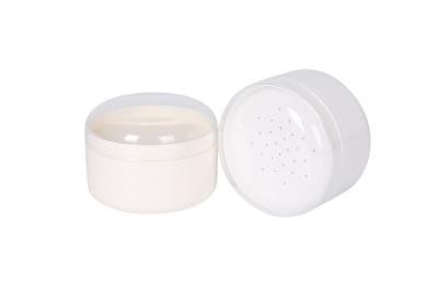 China 120g PP Empty Powder Case Od 95mm Cosmetic Cream Jars Baby Talcum Powder Jar with Dome Lid BPA-free for sale