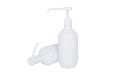 China White Empty PET 16oz Shampoo Hair Pump Bottle Hand Sanitizer Pump Bottle Long Nozzle for sale