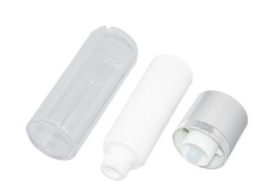 China 37mm Round Rotating Lift Personal Care Airless Pump Bottles For Cosmetics for sale