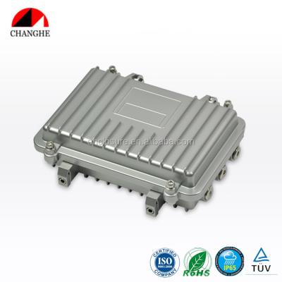 China RFI and EMI Shielding CHANGHE IP65 Outdoor Aluminum Matrix Cast CATV Amplifier Enclosure 210x130x58mm for sale