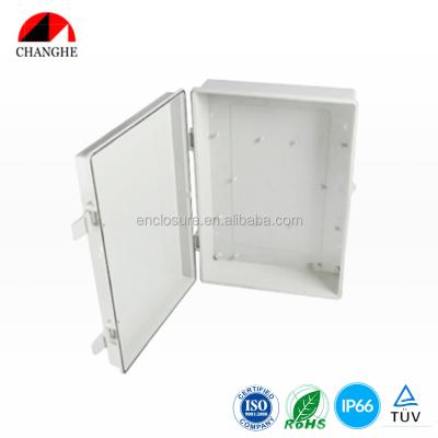 China Outdoor Waterproof Electrical Boxes IP65 Waterproof Electrical Control Box With Hinge Cover 375x258x104mm for sale