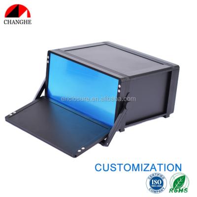 China Custom Aluminum / Diecast Plastic Plastic And Aluminum Desktop Enclosure Instrument Case 02D for sale