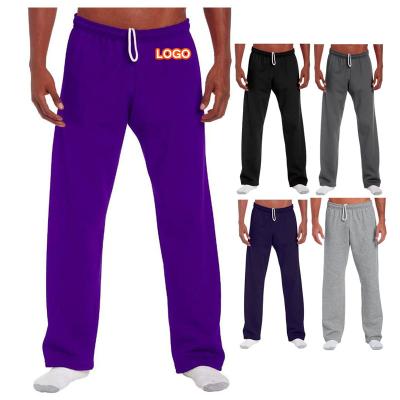 China Active Drawstring Open-Bottom Cotton Men's Active Anti-Pilling Blend Jogger Fleece Sweatpants With Pockets for sale