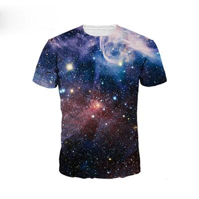 China Custom Design Men's 100% Polyester Anti-pilling Printing Creative Sublimation T-shirt for sale