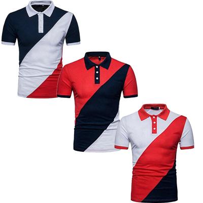 China 100% Cotton Men Tank Top OEM Anti-pilling Short Sleeve Polo Shirts Slim Fit Polo T-shirt for sale