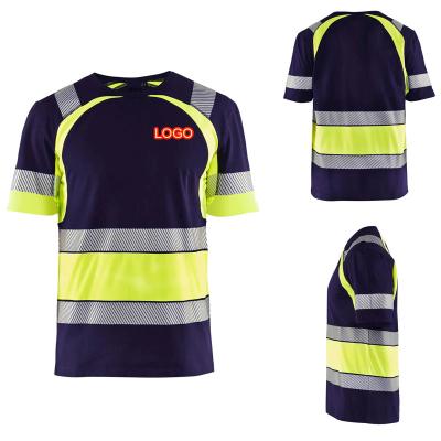 China Safetyshirtz LED Color Block Hi-Force Work T-Shirt SNAPSHOT With Reflector Logo Design for sale