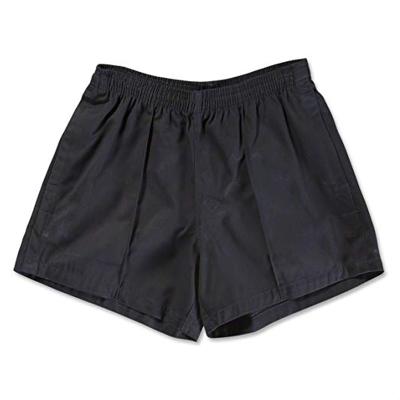 China 100% cotton antibacterial twill rugby sport shorts for men with 2 pockets for sale