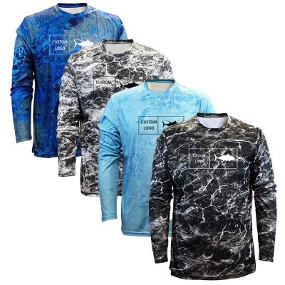 China High Quality Anti-UV Technology Performance Long Sleeve Sun Protection Sublimation UPF Shirt Custom UV Fishing Wear for sale