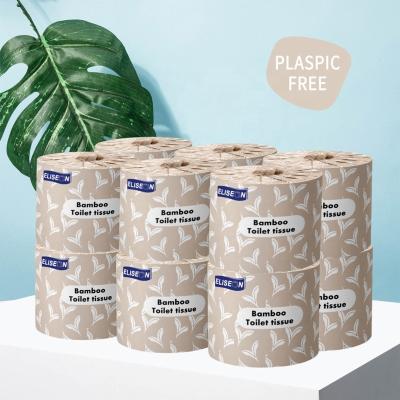 China Bamboo Pulp Wholesale Price The OEM Brand Bamboo Roll Tissue Toilet Paper for sale