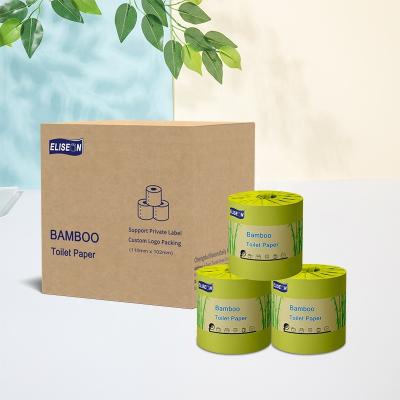 China Septic Safe Individual Paper Wrapping Soft Toilet Rolls Organic Bamboo Toilet Paper for sale