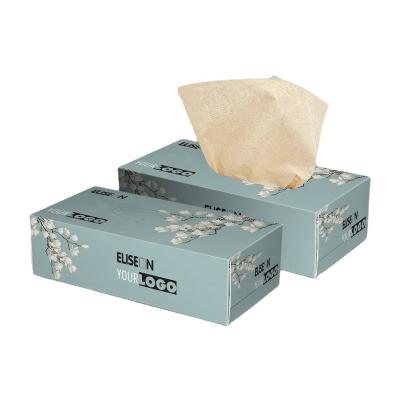 China Unbleachd; Ecological; Wholesale Cheap Custom Logo Soft Packing 2 Ply Box Tissue Paper Bamboo Facial Tissue for sale