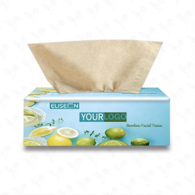 China 100 Pack Advertising 3ply 4ply 5ply Bamboo Refill Soft Cute Baby Use Box Disposable Blank Wooden Soft Premium Facial Tissue For Dubai for sale