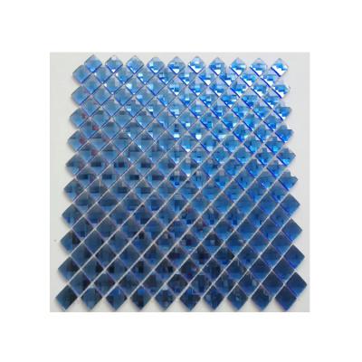 China diamond shaped mirror crystal mosaic mirrored tile backsplash glass square for sale