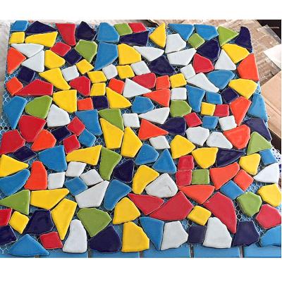 China Modern Freestanding Stone Crafts Picture Ceramic Mosaic for sale