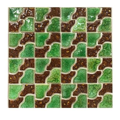 China Modern Floor Cutting Porcelain Ceramic Mosaic Tile for sale