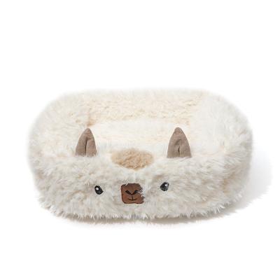 China Sustainable Wholesale Soft Dog Bed Removable Cute Washable Luxury Pet Bed For Small Medium Large Dogs for sale