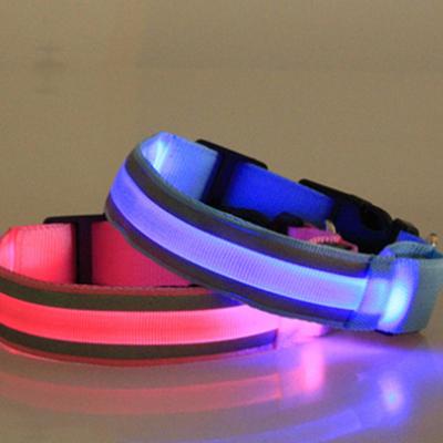 China Lights Led Collar Light Wholesale Dog Light Up Collar Led Dog De Luces Para Perro Dog Light Up Collars for sale