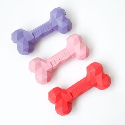 China Manufacturer 2023 Popular Stored Pet Dog Toys Bone Chew Toys Aggressive Rubber Chewers Dog Training Toy for sale