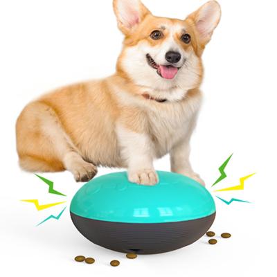 China Viable Cat Smart Toys Automatic Rolling Dog Ball Squeak Toys Juguetes Inteligentes Para Perros Bottom Runaway Dog Food Toys for sale