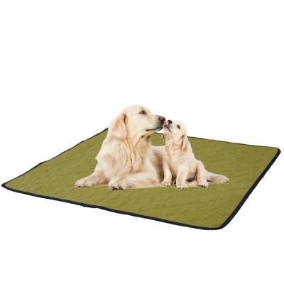 China Stocked 4 Layers Super Absorbent Large Size Waterproof Non Slip Reusable Toilet Training Dog Pet Pee Pads for sale