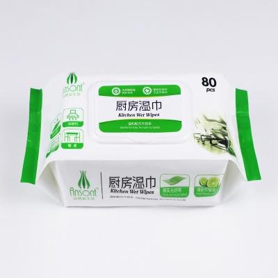 중국 Soft And Thick Scent Customized Nonwoven Style Wet Cleaning Kitchen Wipes 판매용