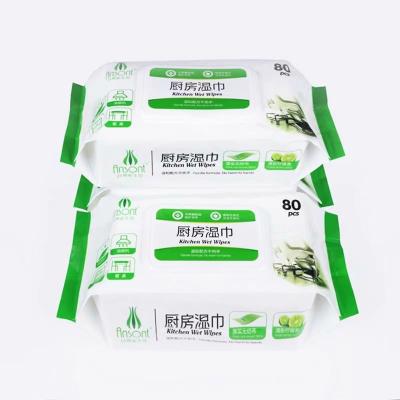 Chine China OEM Cotton Cleaning Soft Water Absorption Customized 80pcs Kitchen Refined Petroleum Solvent Damp Cloth à vendre