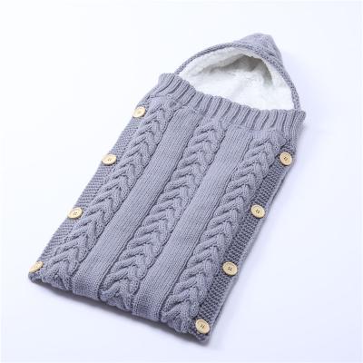 China Electric Kids Wool Knit Wrap Sleeping Bag Sleep Bag Stroller Envelope Sleep Bags for sale