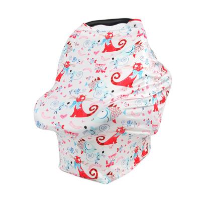 China Nursing Blanket Nursing Blanket Nursing Cover Stretchy Car Seat Cover For Babies for sale