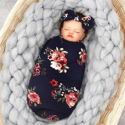 China Adjustable Wrap Folded Organic Tank Top 100% Cotton Printed Organic Wraps Cover Up Hat Bow Set for sale