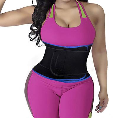 China 2019 Fashionable New Private Label Workout Sweat Belt Waist Trimmer Waist Trainer Sweat Belt Slimming Sports Support Belt Sweat Belt for sale