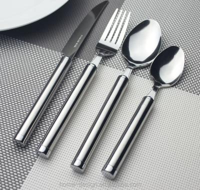 China Hot Viable Selling 24 Pcs Stainless Steel Cutlery Sets Knife Spoon Dinnerware Set with Inox Handle for Hotel Restaurant Wedding for sale