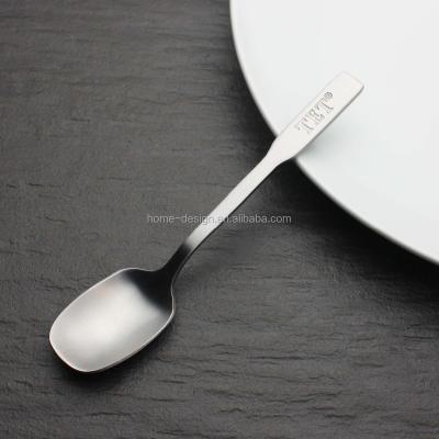 China Sustainable Promotion Customized Stainless Steel Tea Spoon / Coffee Spoon With Customized Logo For Kitchen Restaurant Hotel Office for sale