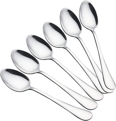 China Sustainable 1pcsinner Gilded Spoon Tablespoons Premium Food Grade Stainless Steel Spoons Durable Metal Tablespoon Silverware Spoons Only for sale