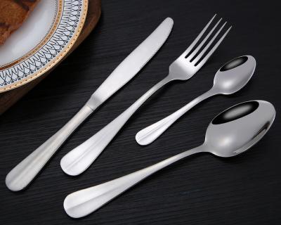 China Sustainable Ready To Ship 24 Piece Customize Bulk Luxury Stainless Steel Cutlery Set for sale