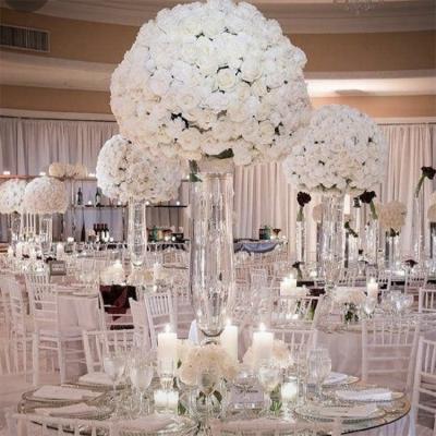 China Wedding Flower Ball Centerpieces MSFAME Large Church Backdrop Decorations 80cm Centerpiece Flowers for sale