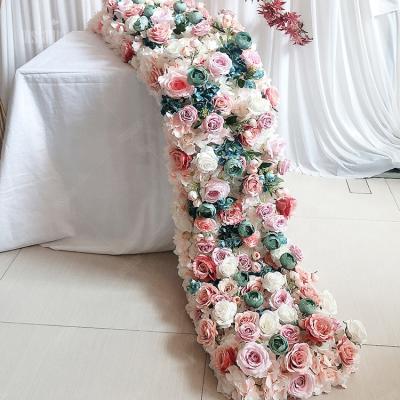 China Artificial Flower Runner MSFAME Plant Customized Runner Table Centerpiece for sale