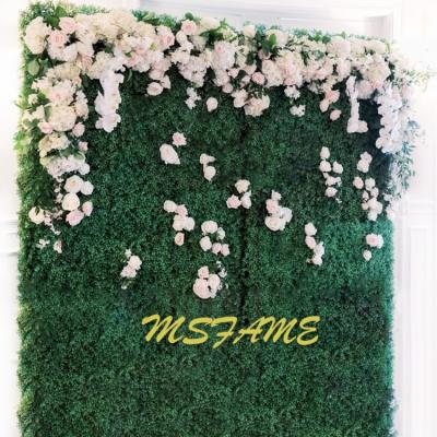 China Artificial Green Wall Wedding High Quality Customized MSFAME 2.4*2.4m Decoration Customized for sale