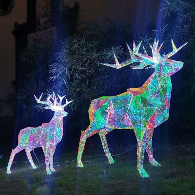 China Christmas Deer Lights MSFAME Event Decoration LED Colorful Deer Outdoor Christmas Decorative Lights for sale