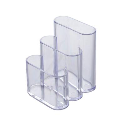 China Temperature Display Factory Manufacturing Good Quality Crystal Clear Pen Holder for sale